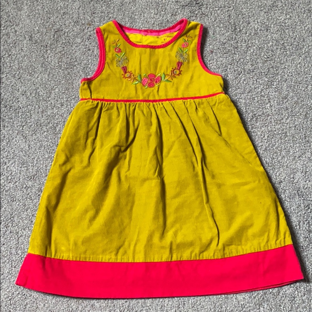 Sleeveless corduroy dress